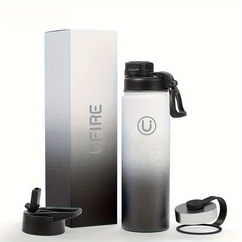 304 Sports Insulated Water Bottle 22oz - Keeps Beverage Cold 24H Hot 12H