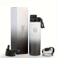 304 Sports Insulated Water Bottle 22oz - Keeps Beverage Cold 24H Hot 12H