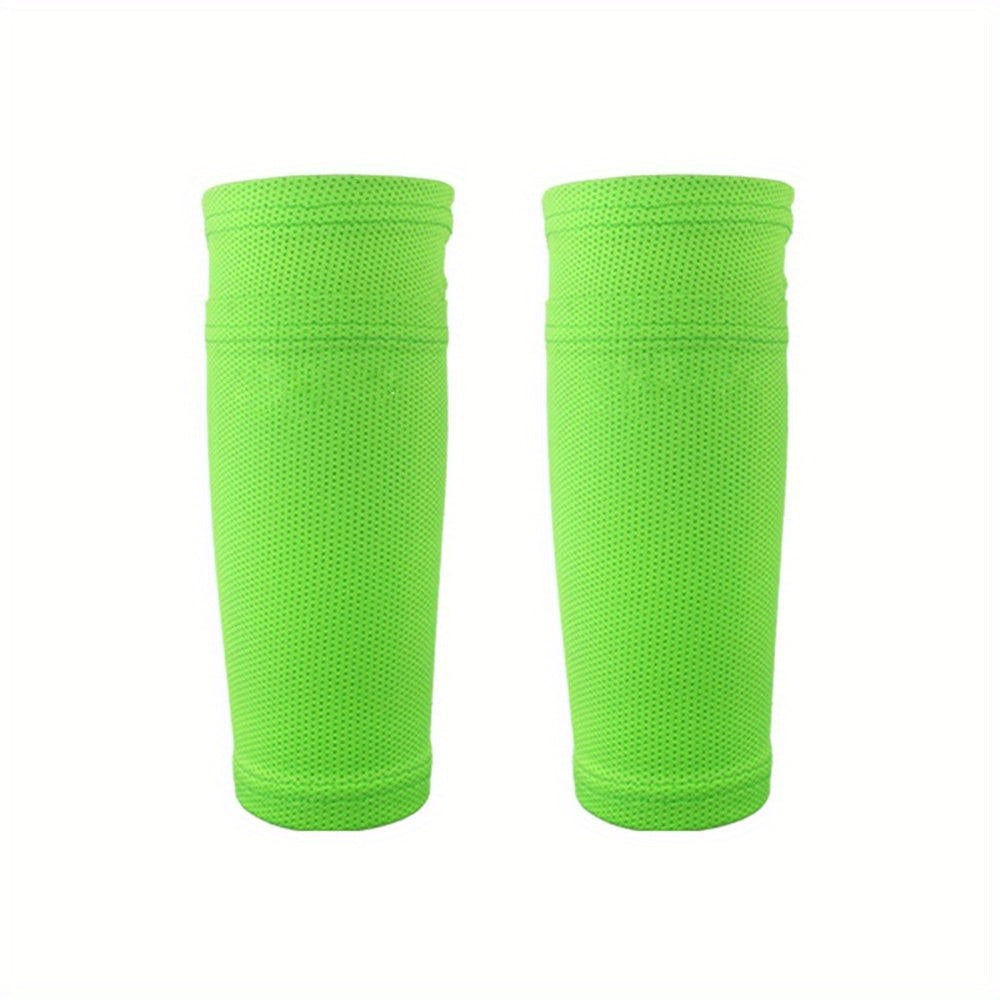 1 Pair Soccer Shin Guard Sleeves Football Training Shin Pad Sleeves