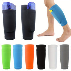 1 Pair Soccer Shin Guard Sleeves Football Training Shin Pad Sleeves