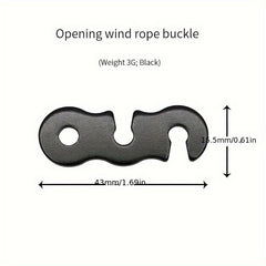 5pcs Metal Guyline Cord Adjusters Tent Tensioners Camping Accesso