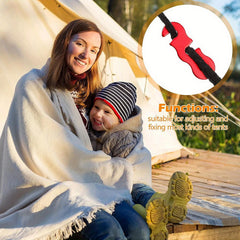 5pcs Metal Guyline Cord Adjusters Tent Tensioners Camping Accesso