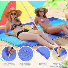 Outdoor Camping Nylon Picnic Mat Waterproof Plaid Cloth Beach Blanket