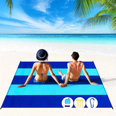 Outdoor Camping Nylon Picnic Mat Waterproof Plaid Cloth Beach Blanket