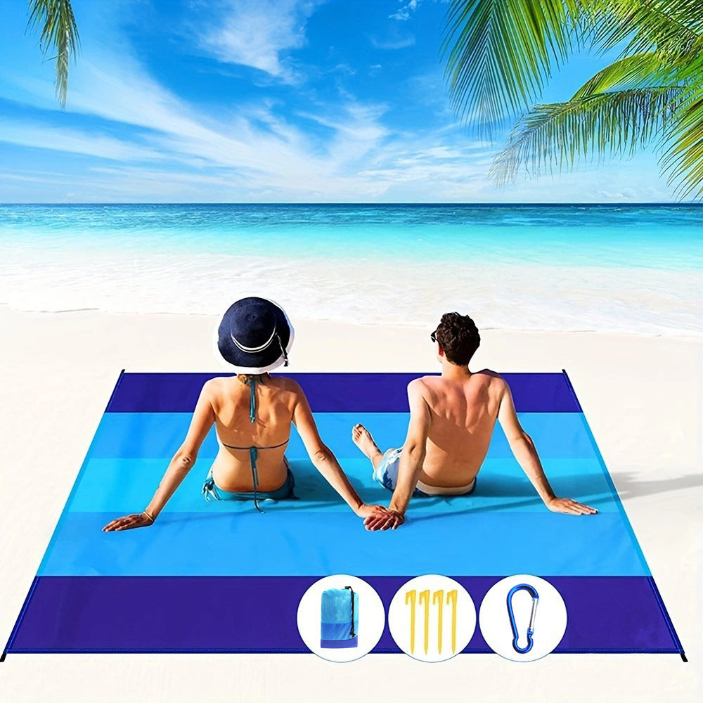 Outdoor Camping Nylon Picnic Mat Waterproof Plaid Cloth Beach Blanket