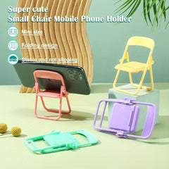 10pcs Mini Chair Phone Holder, Foldable Phone Holder