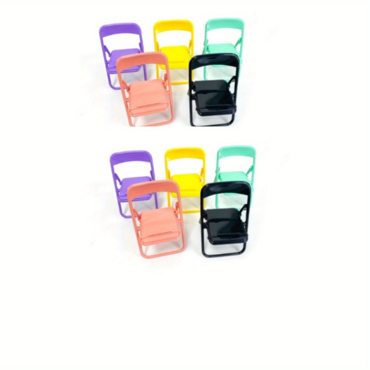 10pcs Mini Chair Phone Holder, Foldable Phone Holder