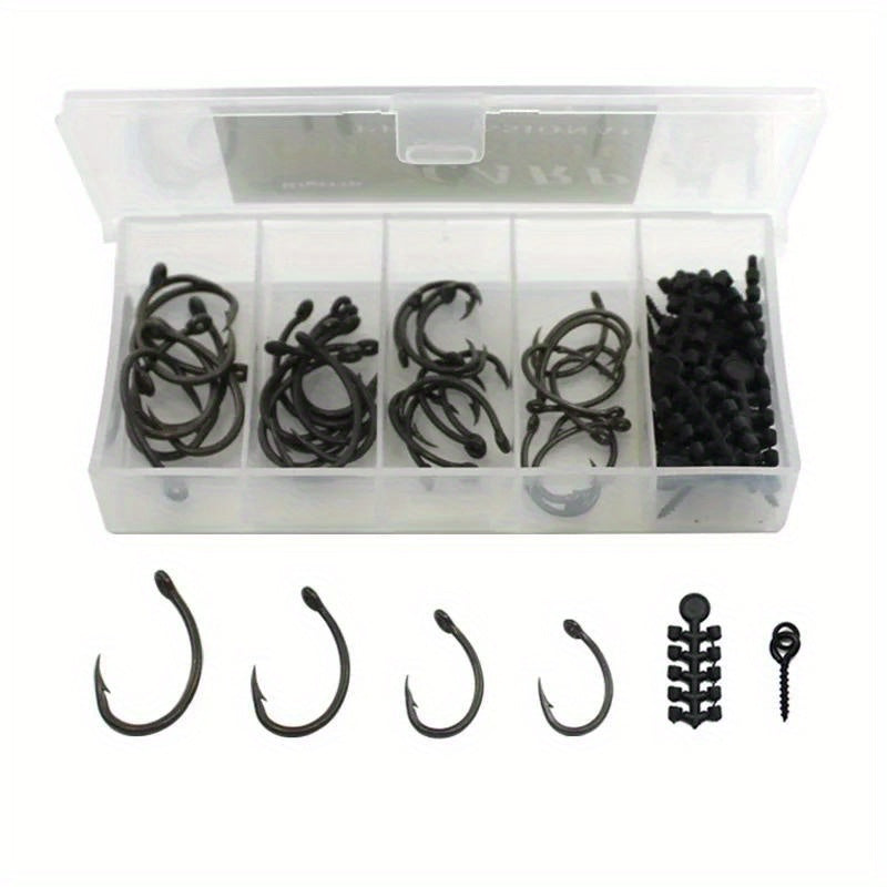 Carp Fishing Accessories Crank Hooks Bait Screws Hook Beads Crap Rig Tackle