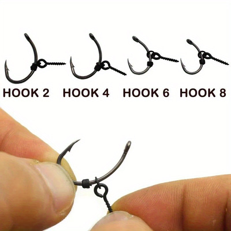 Carp Fishing Accessories Crank Hooks Bait Screws Hook Beads Crap Rig Tackle