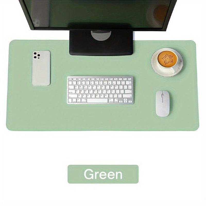 Large Desk Protector Mat PU Leather Waterproof Mouse Pad