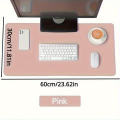 Large Desk Protector Mat PU Leather Waterproof Mouse Pad
