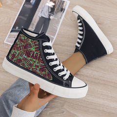 Plush Lined Thermal Chunky Canvas Sneakers