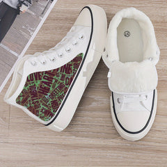 Plush Lined Thermal Chunky Canvas Sneakers