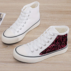 Plush Lined Chunky Canvas Sneakers - Fall/Winter Warm