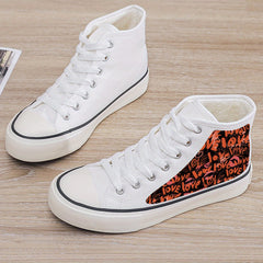 Plush Lined Thermal Chunky Canvas Sneakers Flat Heighten Fall Winter Warm
