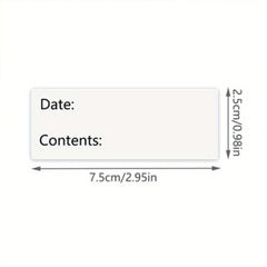 125pcs Dissolvable Food Labels Blank Labels For Food Containers