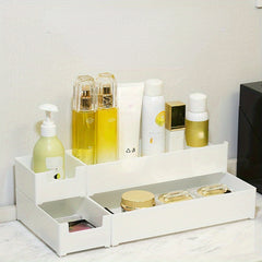 Desktop Storage Box Drawer Organizer & Mirror Cabinet