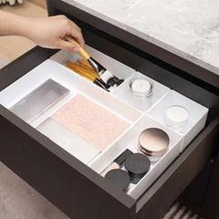 Desktop Storage Box Drawer Organizer & Mirror Cabinet