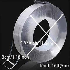 Heavy Duty Double Sided Tape Reusable Strong Tape Nano Tape