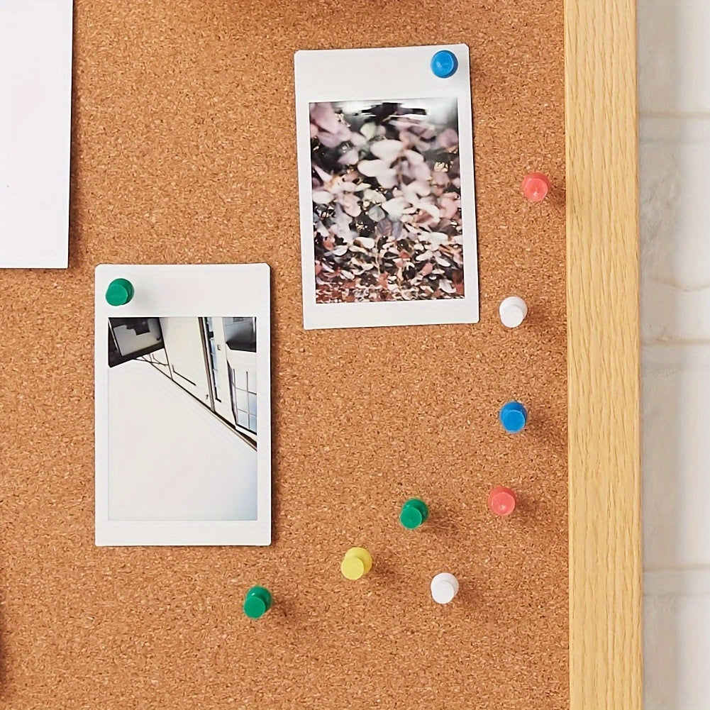 100pcs Multicolored Thumb Tacks with Plastic Storage Box