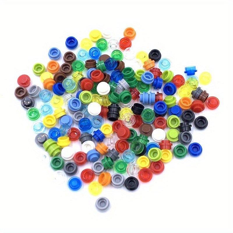100pcs DIY Round Plate Pixel Art Kit Building Blocks for Kids