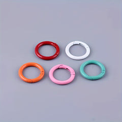 8pcs Round Buckle DIY Carabiner Keychain Bag Clips Hook For Bags Purses