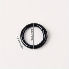 8pcs Round Buckle DIY Carabiner Keychain Bag Clips Hook For Bags Purses
