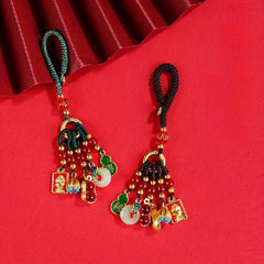 Retro Enamel Alloy Car Keychain Bag/Backpack Accessory Outdoor