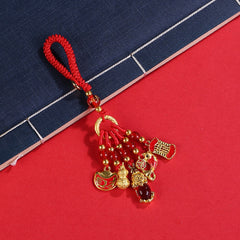 Retro Enamel Alloy Car Keychain Bag/Backpack Accessory Outdoor
