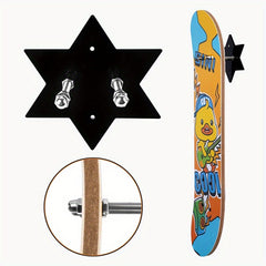 Wall Mounted Acrylic Skateboard Display Rack - Multiple Colors