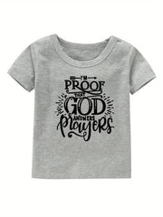 God Answers Prayers Print Girl's Cotton T shirt