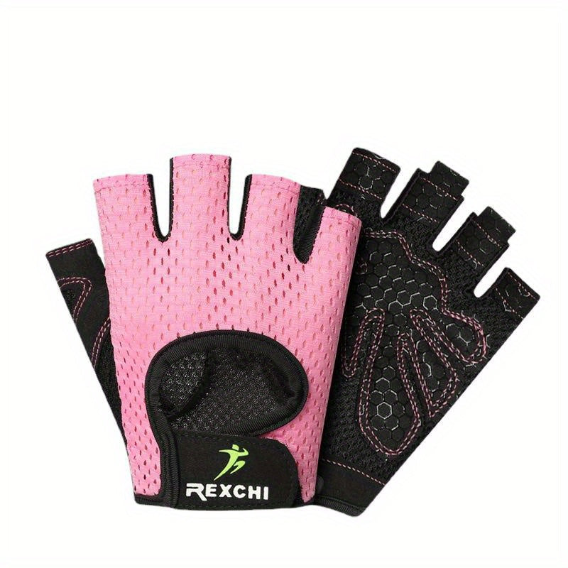 Half Finger Fitness Gloves Non slip Breathable Workout Gloves Hand Potection