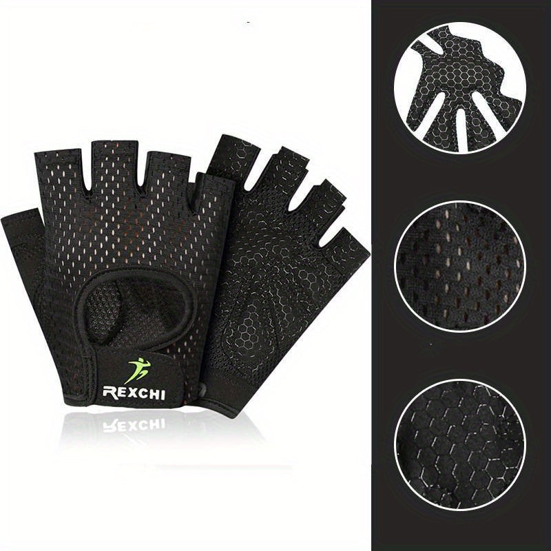 Half Finger Fitness Gloves Non slip Breathable Workout Gloves Hand Potection
