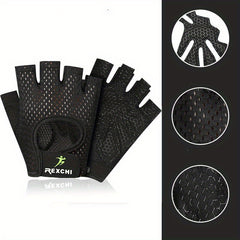 Half Finger Fitness Gloves Non slip Breathable Workout Gloves Hand Potection
