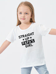 Papa's Girl Cotton T shirt for Girls