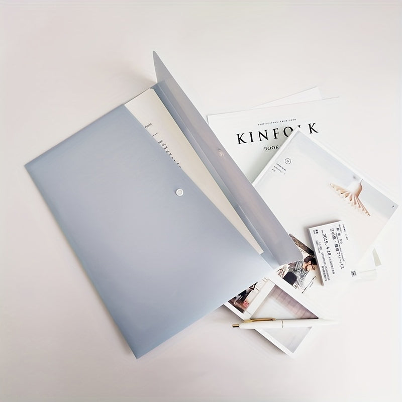 A4 Easy Button File Document Folder Organizer in 3 Colors