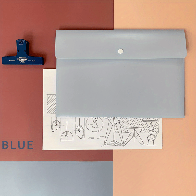 A4 Easy Button File Document Folder Organizer in 3 Colors