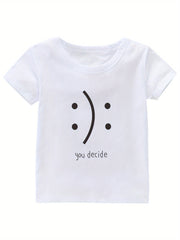 Girl's Cotton T shirt Casual Slight Stretch Tee For Summer