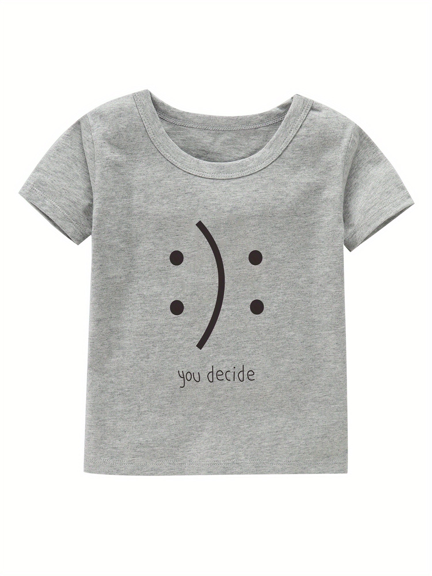Girl's Cotton T shirt Casual Slight Stretch Tee For Summer