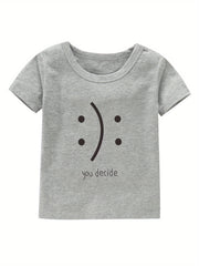 Girl's Cotton T shirt Casual Slight Stretch Tee For Summer