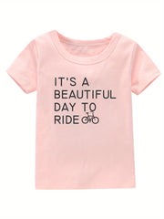 Girl's Cotton T-shirt for Summer