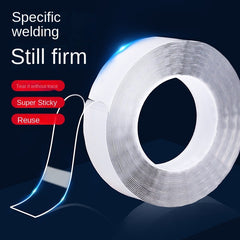 Removable Mount Nano Tape Strong Adhesive Washable Reusable Clear Tape