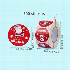 500pcs Snowman Christmas Sticker Sealing Decor Label