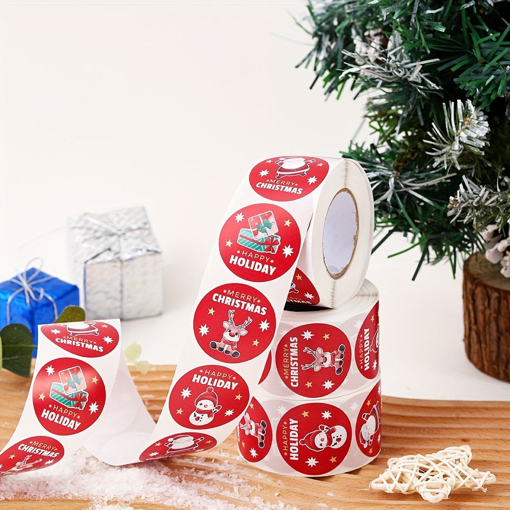 500pcs Snowman Christmas Sticker Sealing Decor Label