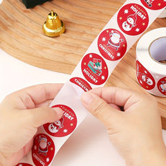 500pcs Snowman Christmas Sticker Sealing Decor Label