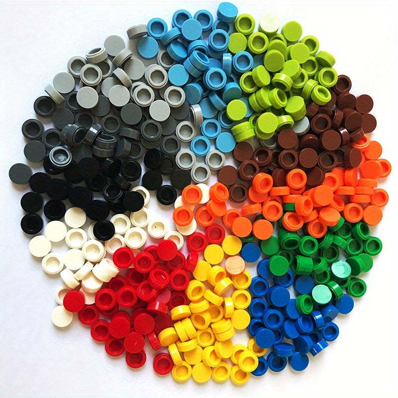 200pcs 1x1 Round Special Brick ABS Building Block Small Particle Bulk Bric