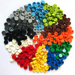 200pcs 1x1 Round Special Brick ABS Building Block Small Particle Bulk Bric