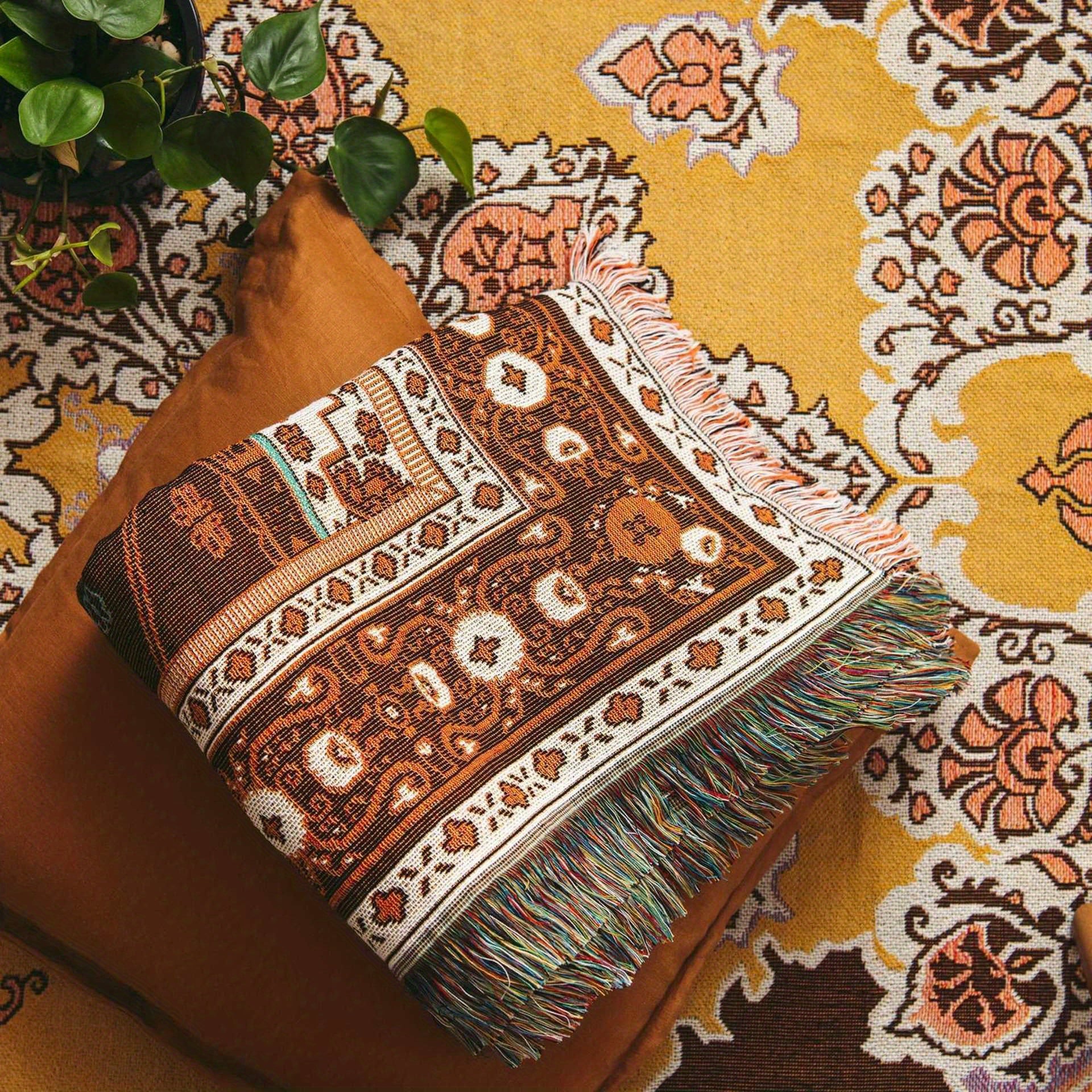 Vintage Bohemian Style Blanket Large Size