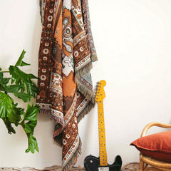 Vintage Bohemian Style Blanket Large Size