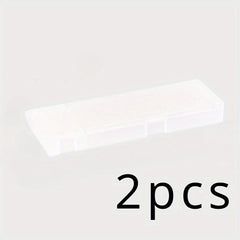 5pcs Transparent Pencil Case Organizer Frosted Pens Storage Box Back To School